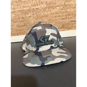 Clean Freak Hat‎ Adult  Camouflage Trucker Snapback Black Poly Elastane